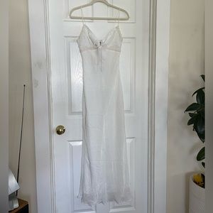 White Spaghetti Strap Maxi Dress